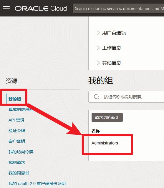 甲骨文云新增管理员用户并删除原管理员账户的教程插图5 甲骨文云新增管理员用户并删除原管理员账户的教程插图5